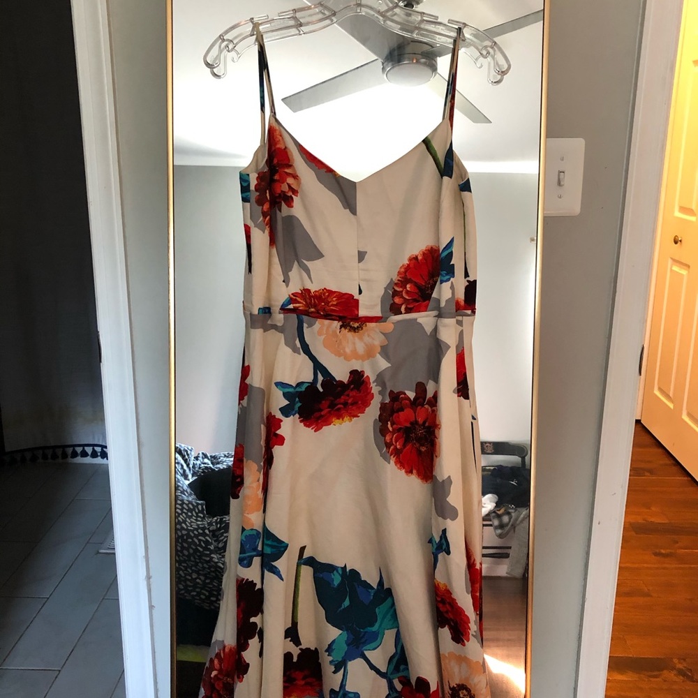 Banana Republic Floral White Summer Dress